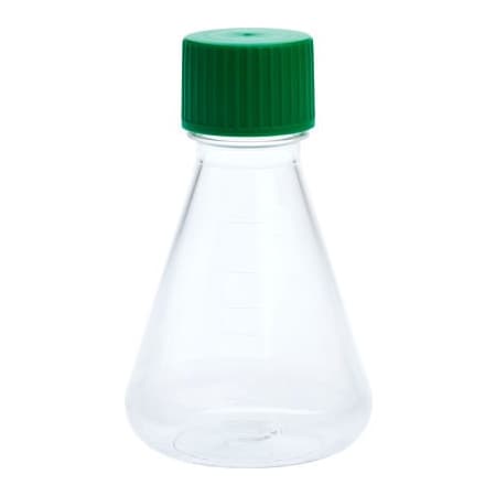 Celltreat CELLTREAT 250mL Erlenmeyer Flask, Solid Cap, Plain Bottom, PETG, Sterile 229804